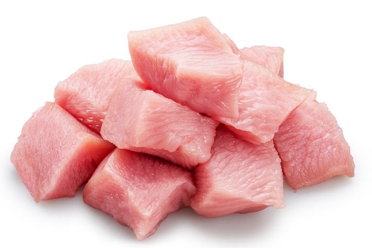 Fresh turkey cuts for pets